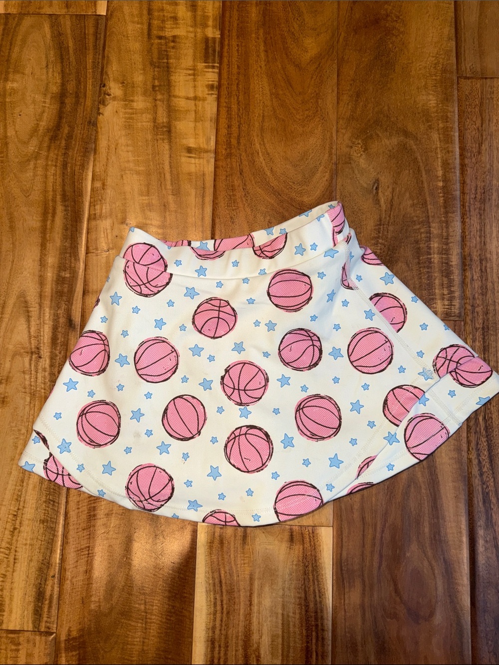 SweetHoney Pink & White Basketball Print Pajama Tank Top & Skirt Set - Picture 6 of 8